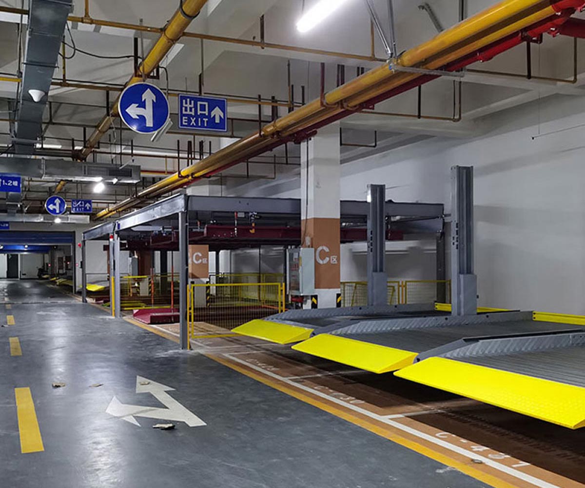 云南兩層升降橫移機械式立體停車設備租用